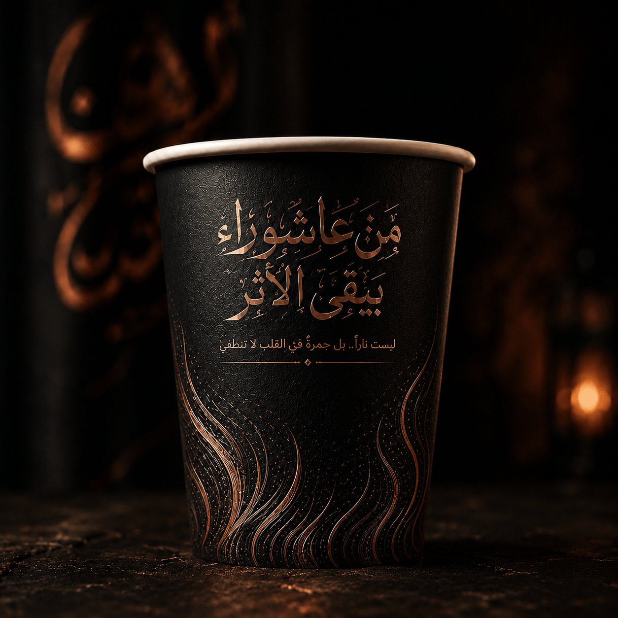 كوب قهوة ورقي فاخر